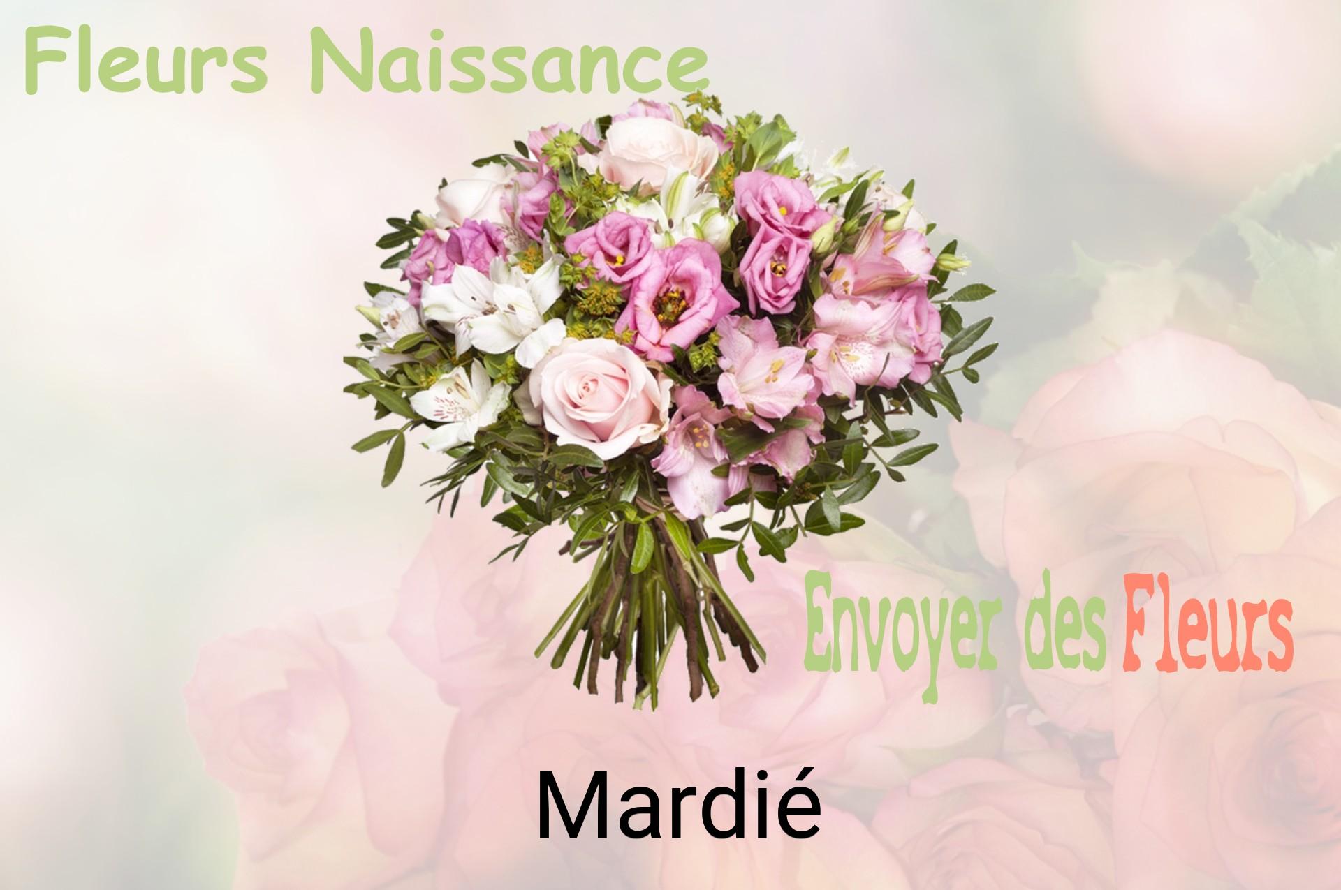 Bouquet de fleurs de naissance livré à Mardié